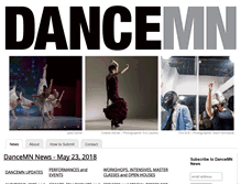 Tablet Screenshot of dancemn.org